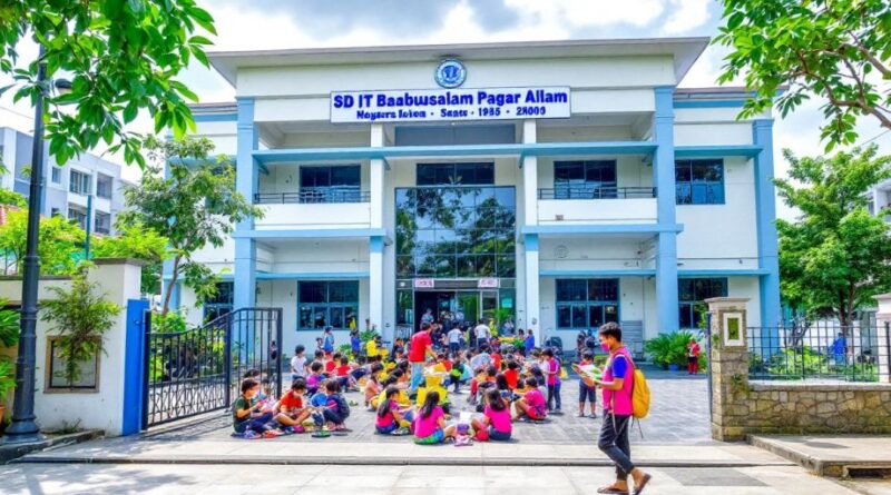 Sekolah Dasar IT Baabussalam Pagar Alam dengan anak-anak belajar.